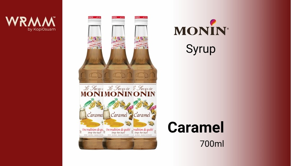 MONIN SYRUP CARAMEL 700ML x 3 Unit
